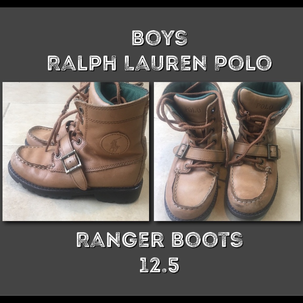 Ralph Lauren Polo boys Ranger Boots size 12.5